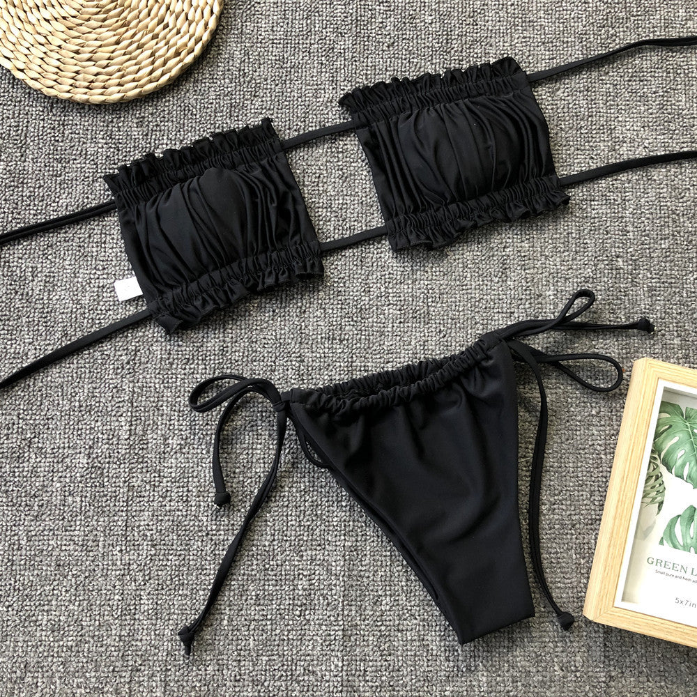 Frill Trim Bikini Set