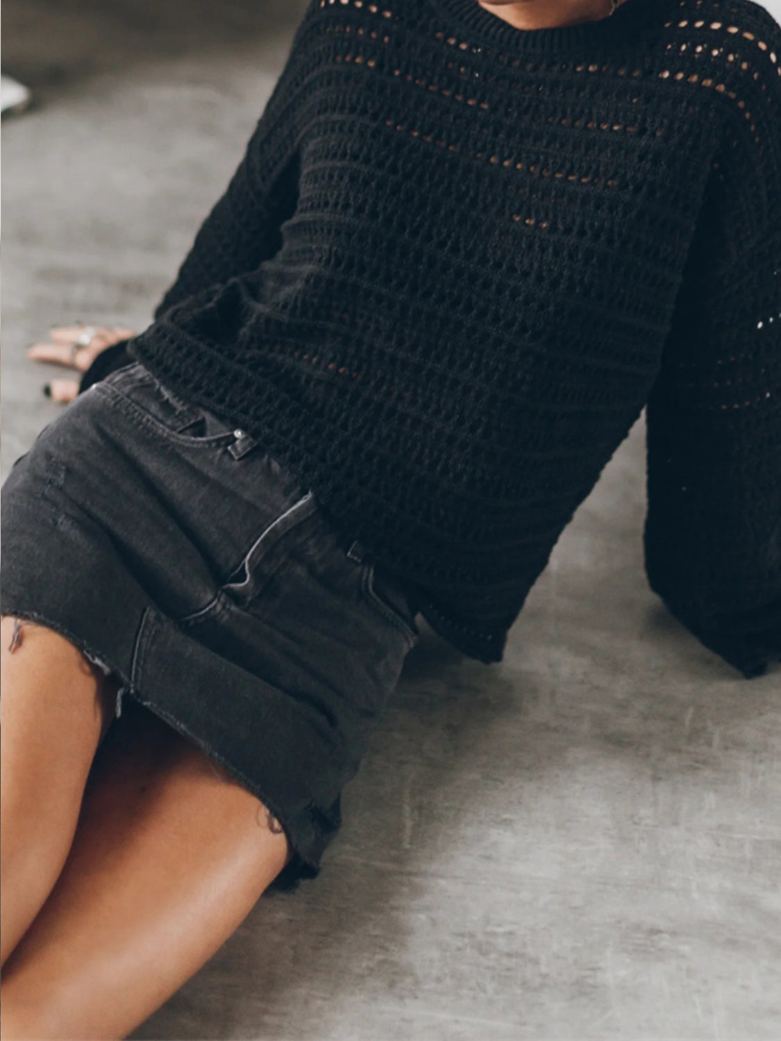 Openwork Knit Top