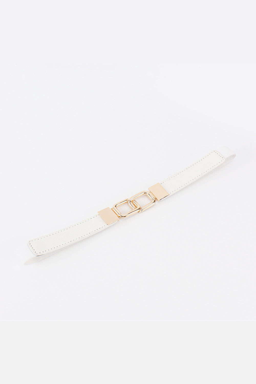 Geometric Double Buckle Belt