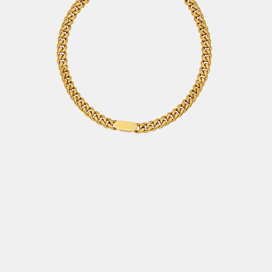 Gold-Plated Chain Necklace