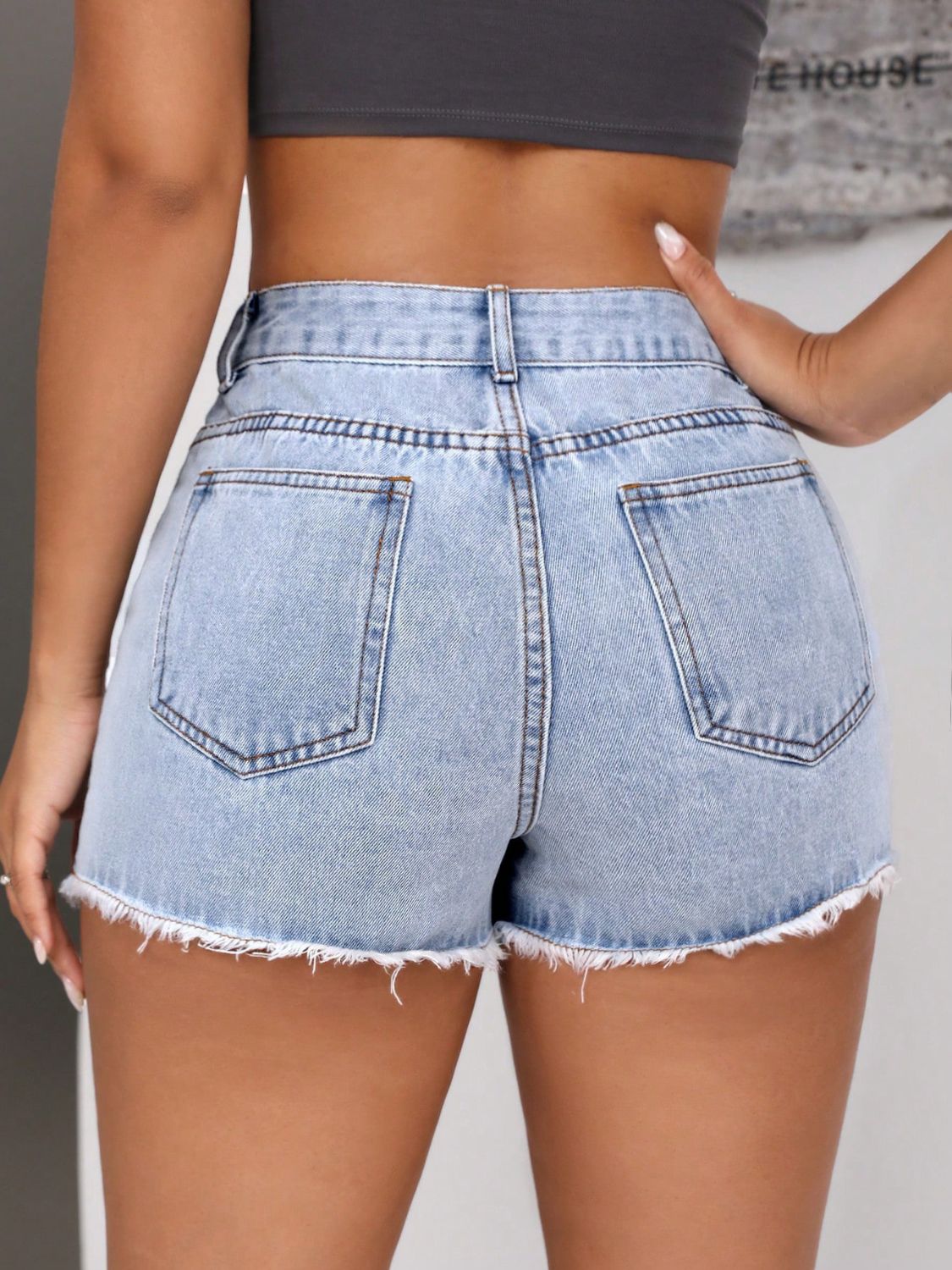 Raw Hem Pocketed Denims
