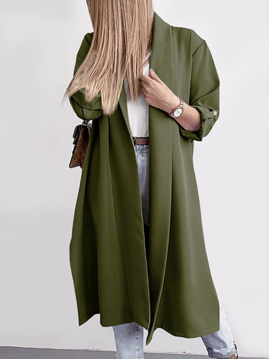 Slit Open Trench Coat