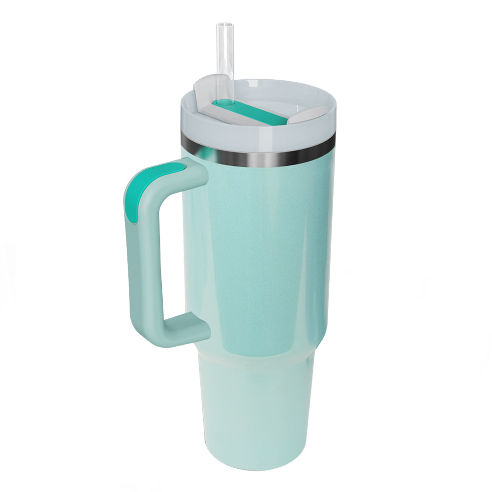 Tumbler w/ Handle & Straw