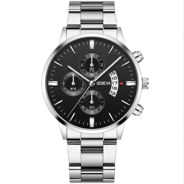 Geneva/McyKcy Stainless Steel Watches