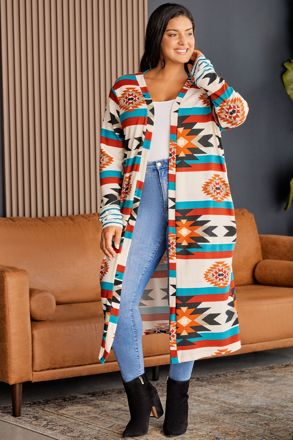 (PS) Geometric Cardigan