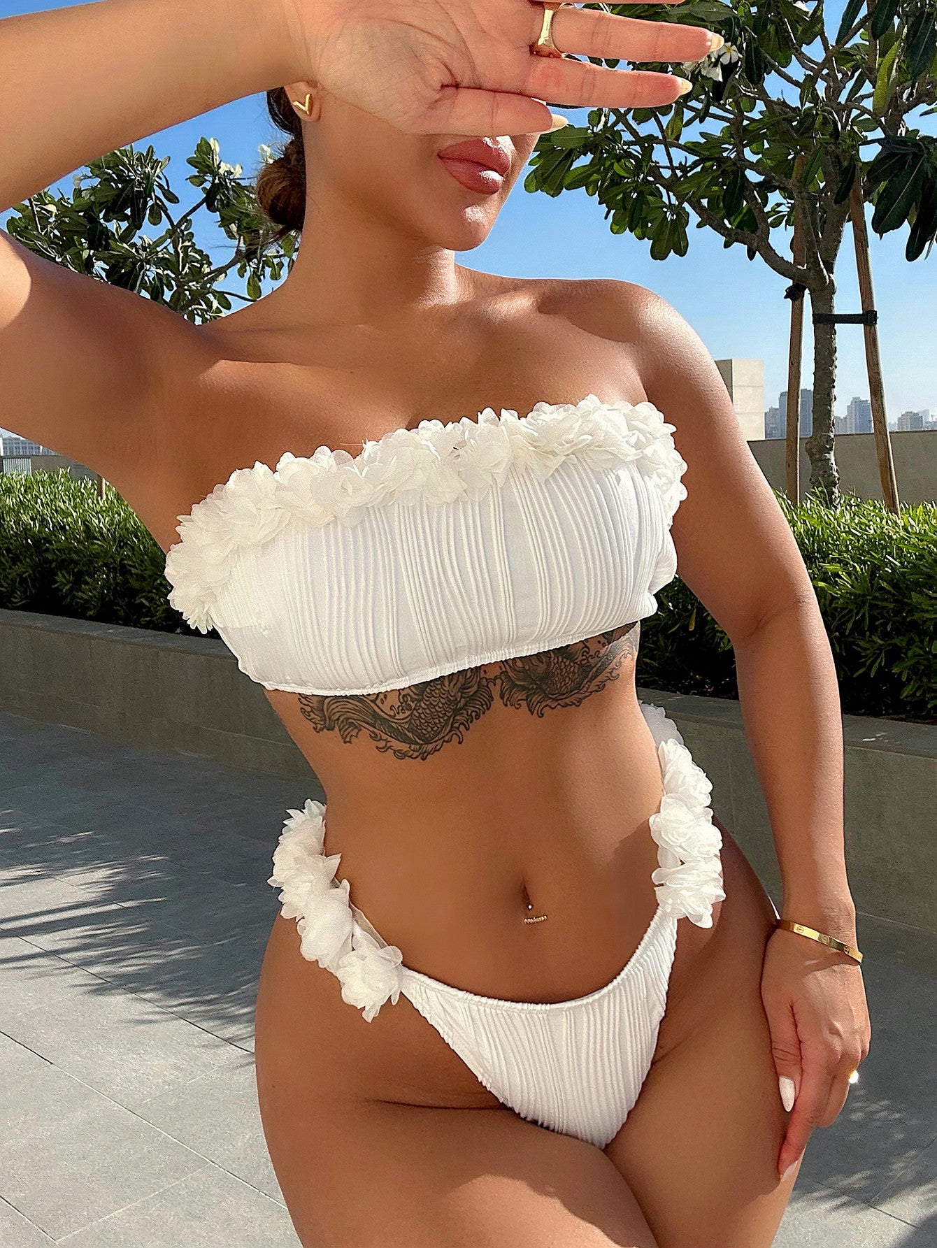 The Fluffy Bikini Set