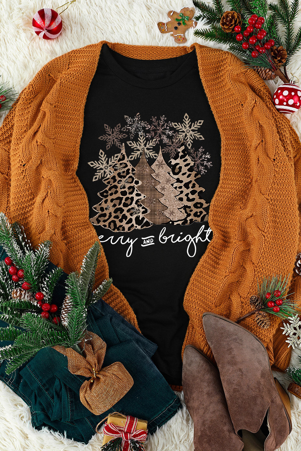 Leopard Christmas Graphic