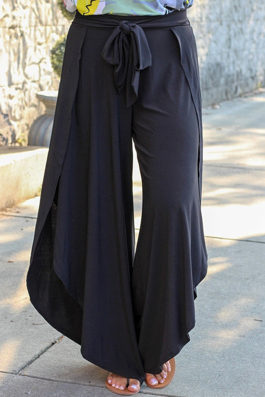 (PS) Tie Front Wide Leg Pants