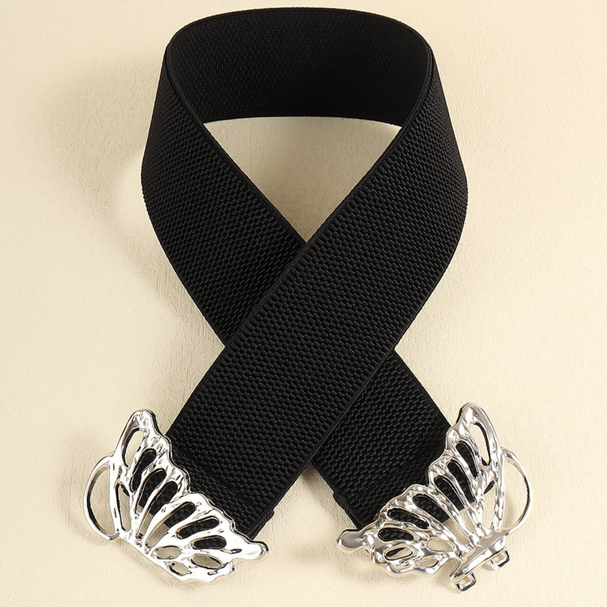 Butterfly Buckle Elastic Belt