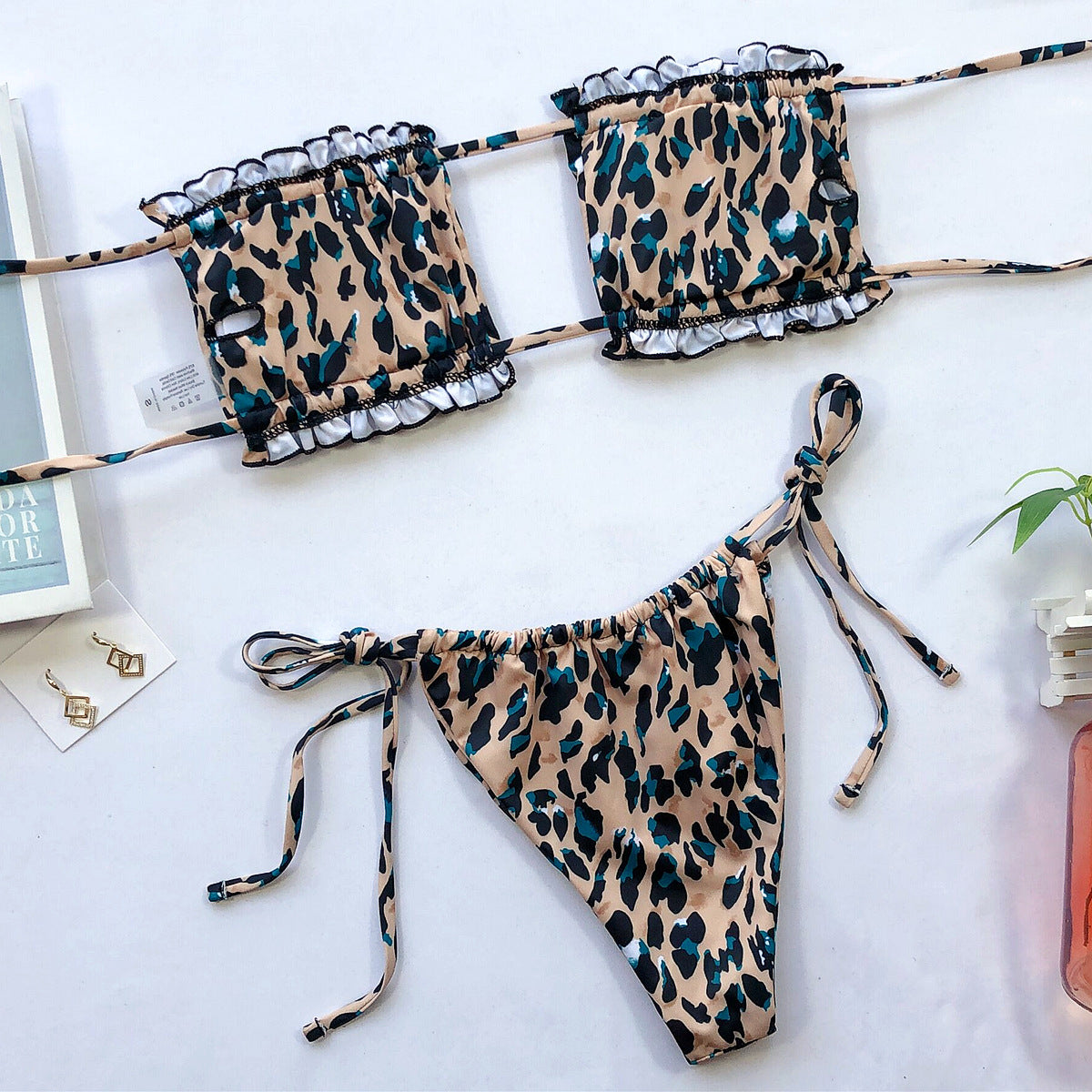 Frill Trim Bikini Set