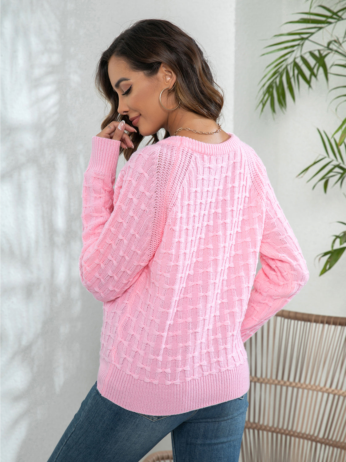 Decorative Button Sweater