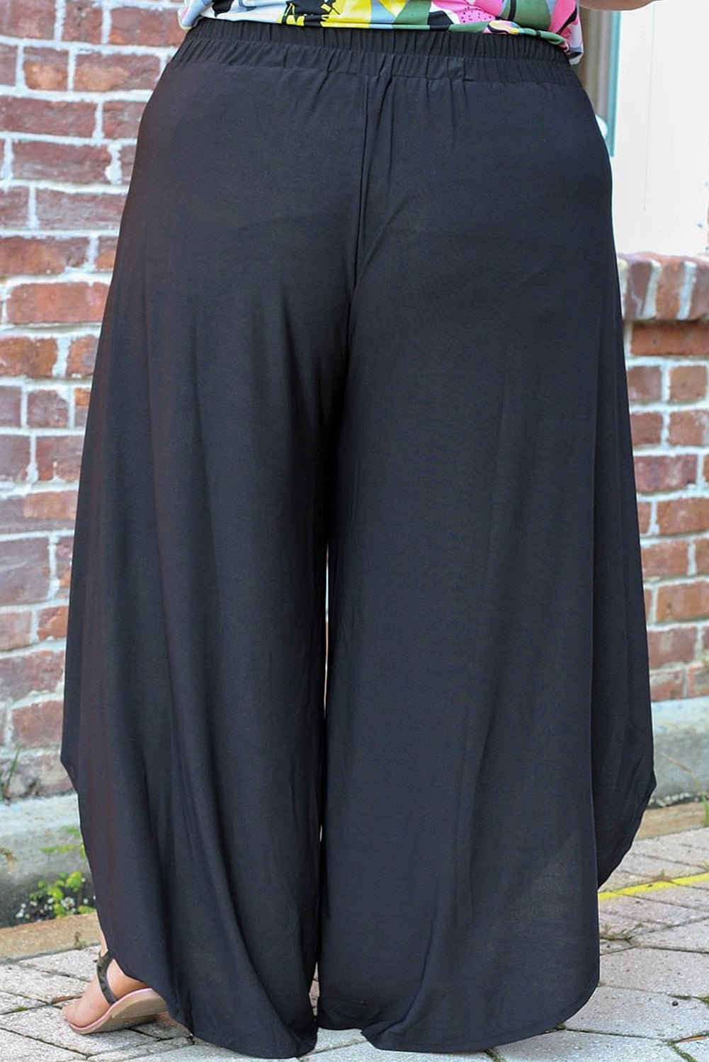 (PS) Tie Front Wide Leg Pants