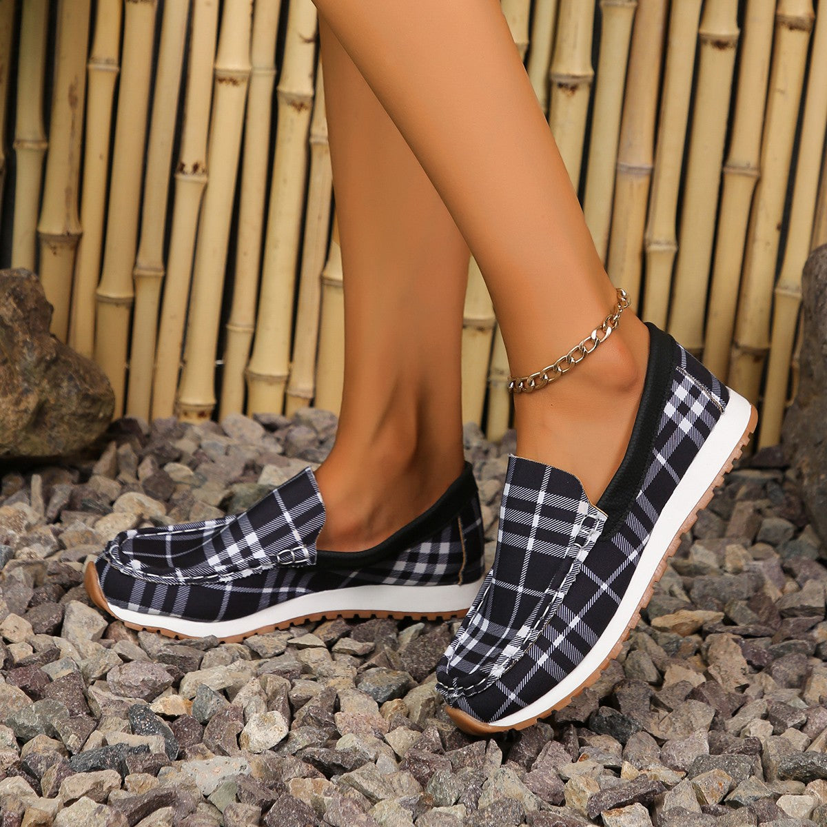 Plaid Slip-Ons