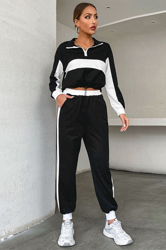 Cropped Sweatshirt & Joggers Set