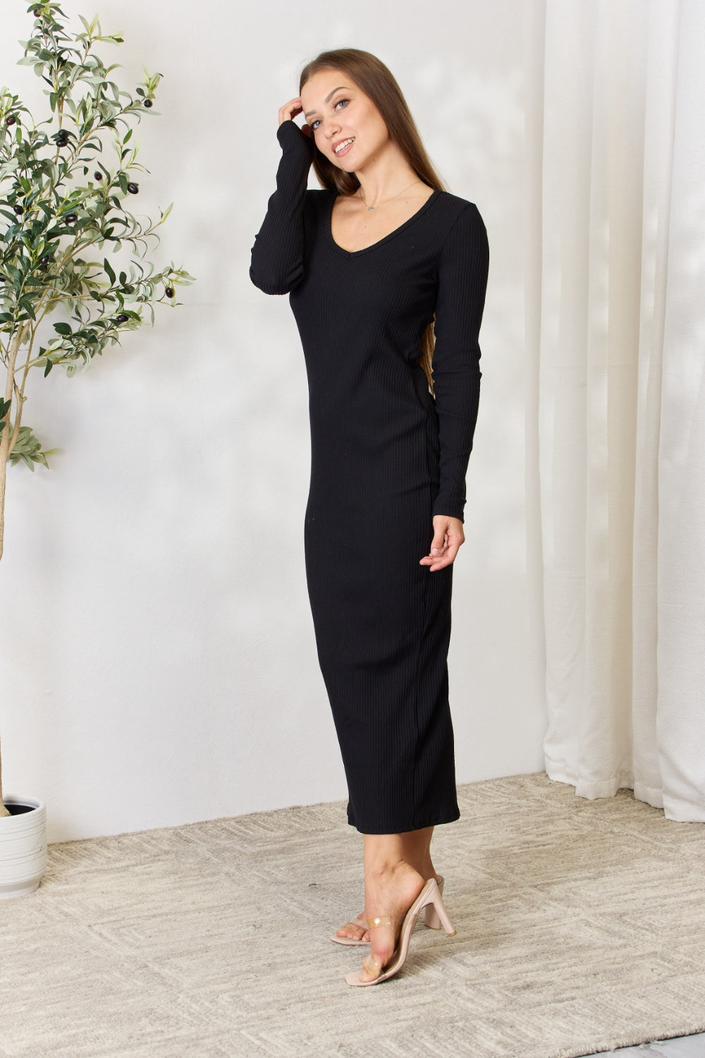 (FS) Ribbed Midi Dress