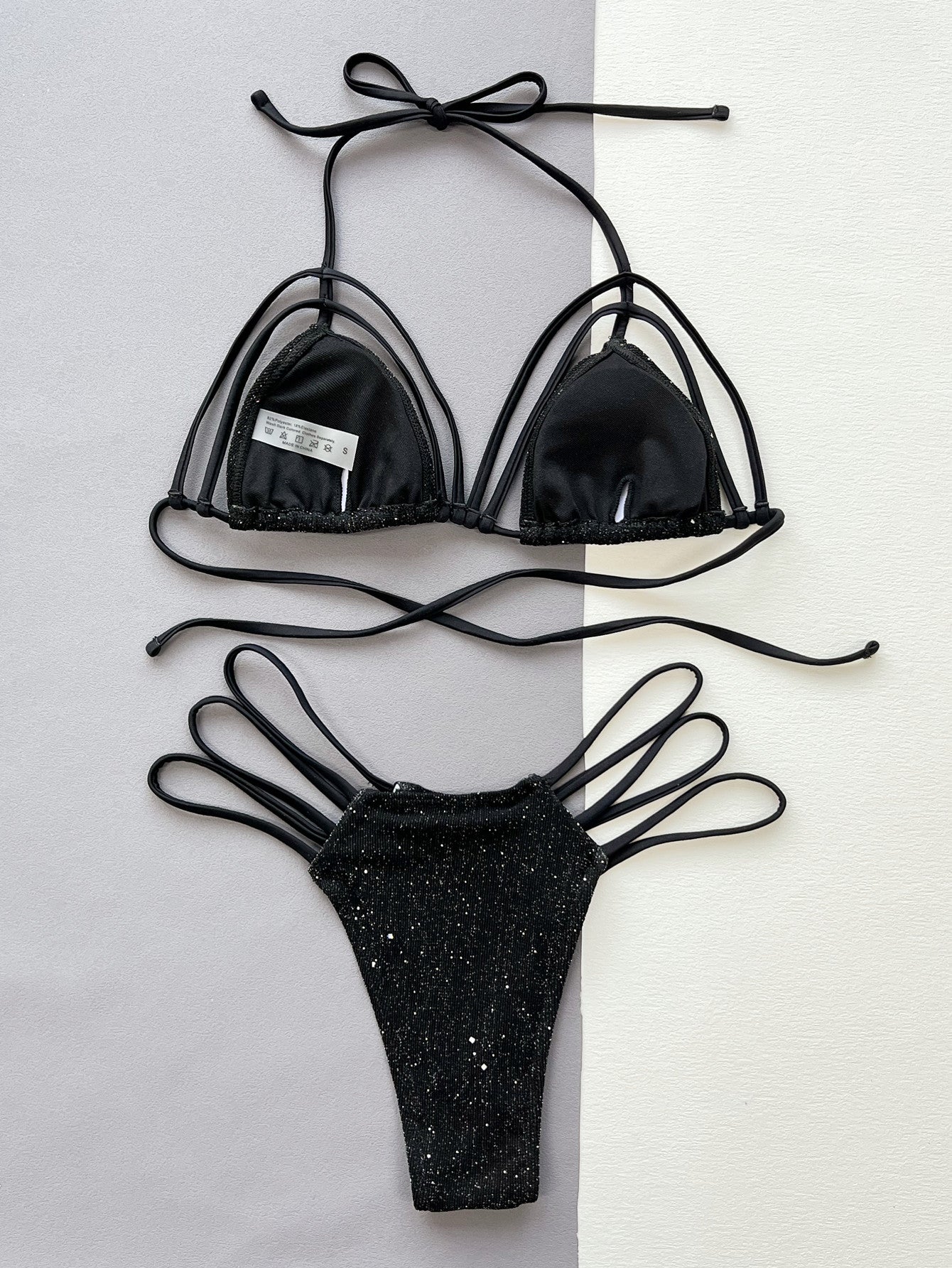 Glitter Two-Piece Bikini Set