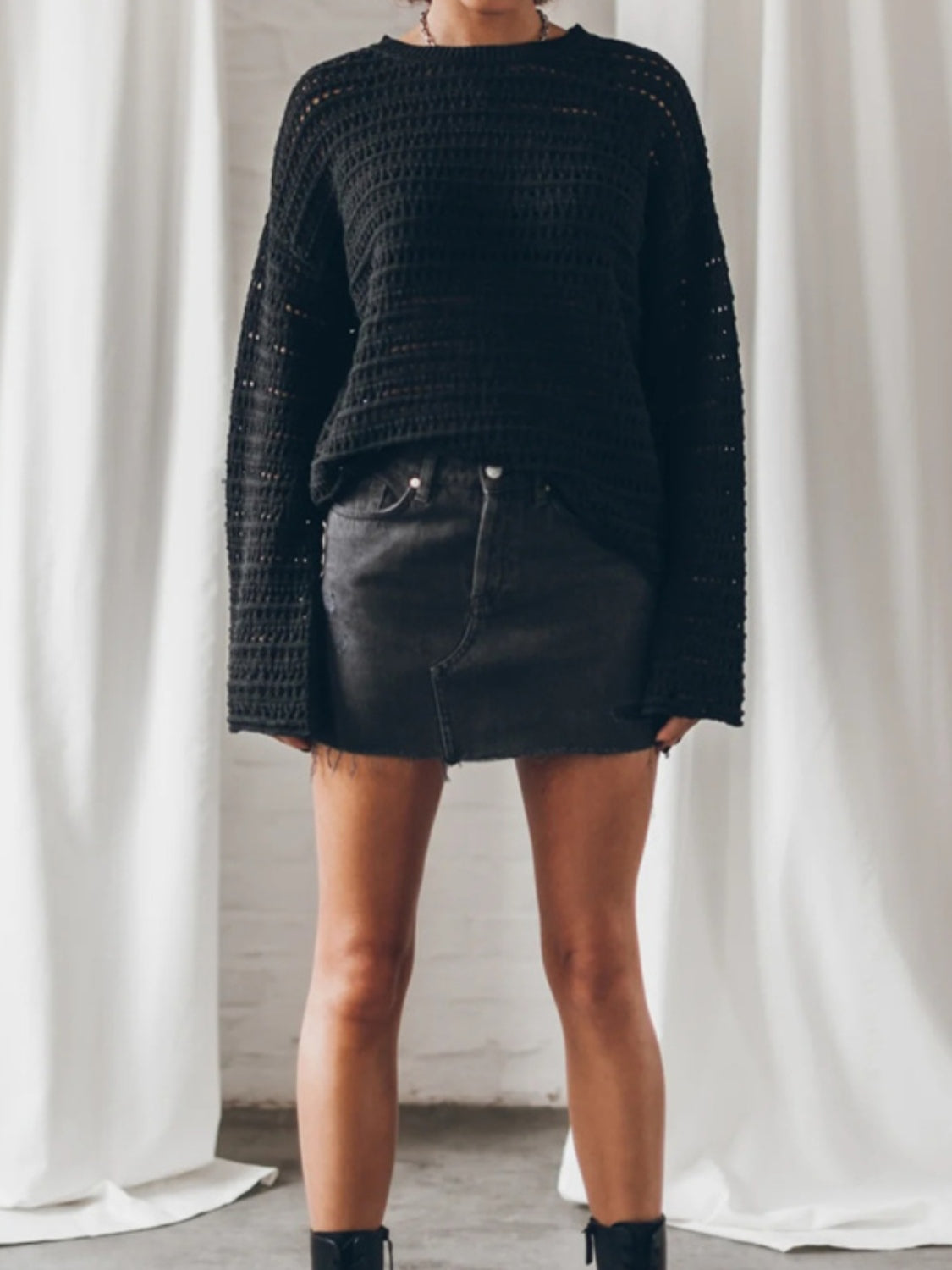 Openwork Knit Top