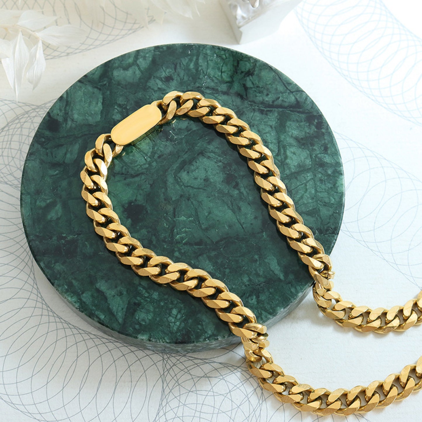 Gold-Plated Chain Necklace