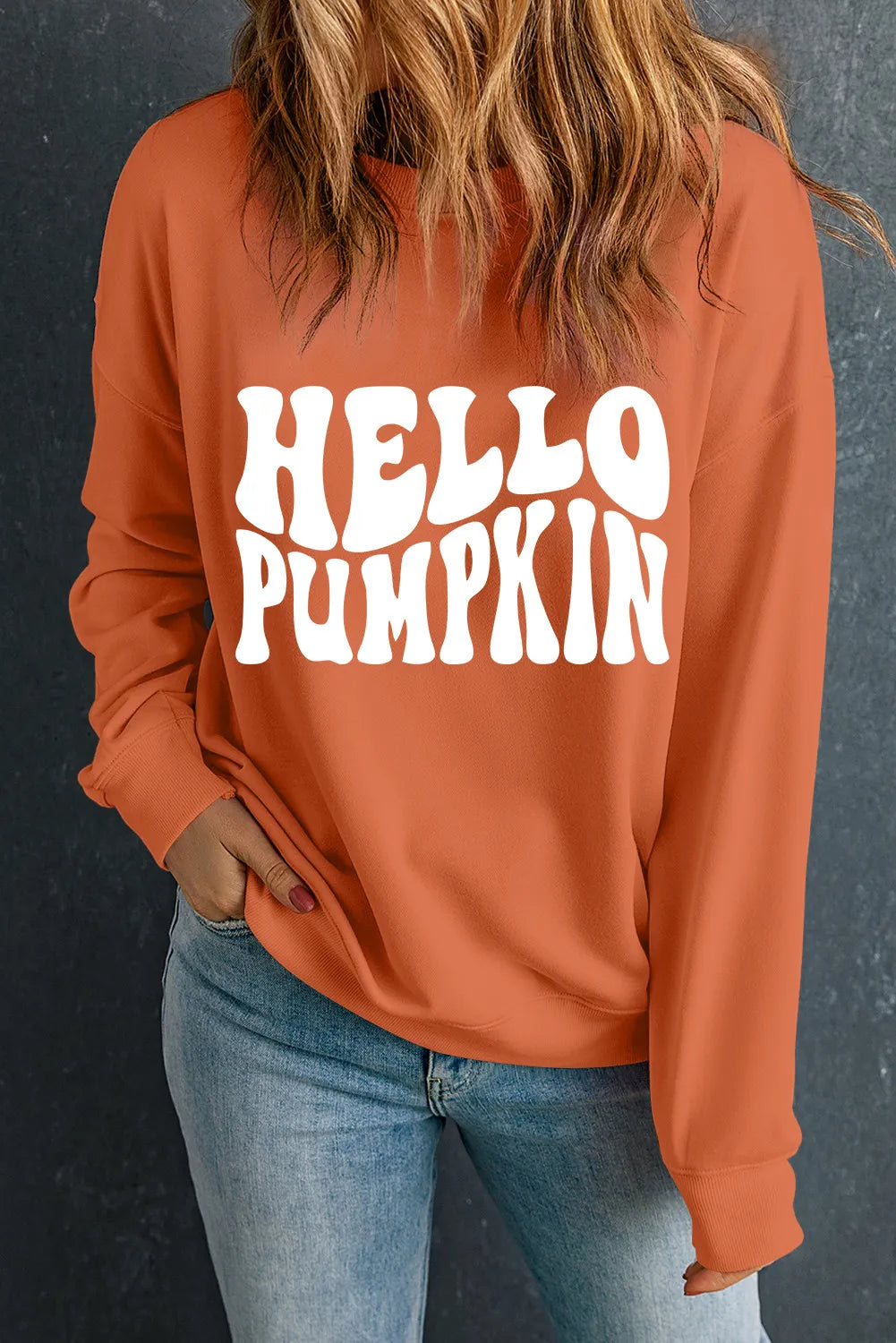 Round Neck "Pumpkin" Sweatshirt