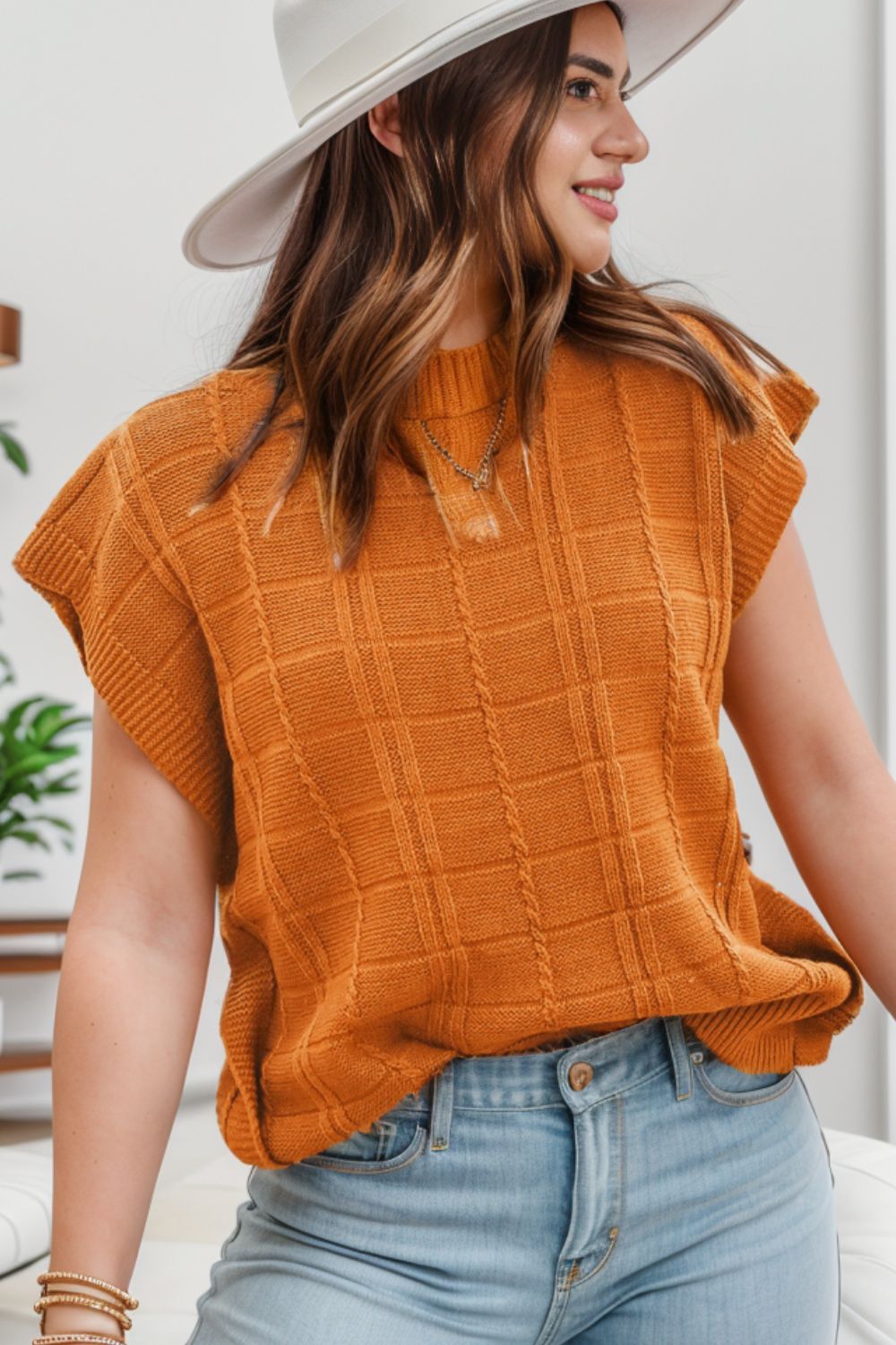 Cap Sleeve Sweater