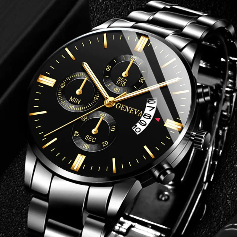 Geneva/McyKcy Stainless Steel Watches