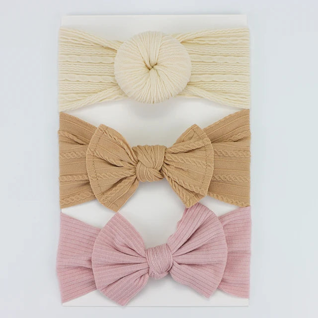 Girl's 3-Piece Bow Set