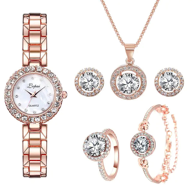 Rose Gold Wristwatch Set
