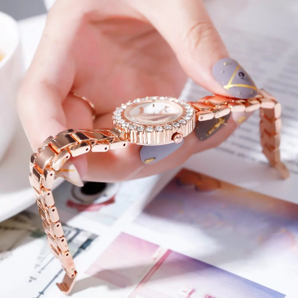 Rose Gold Wristwatch Set