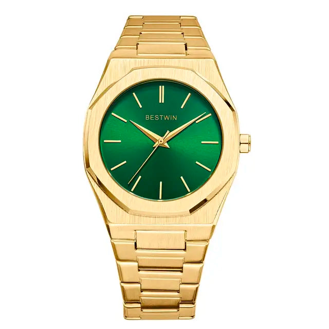 Octagon Stainless Steel Watch