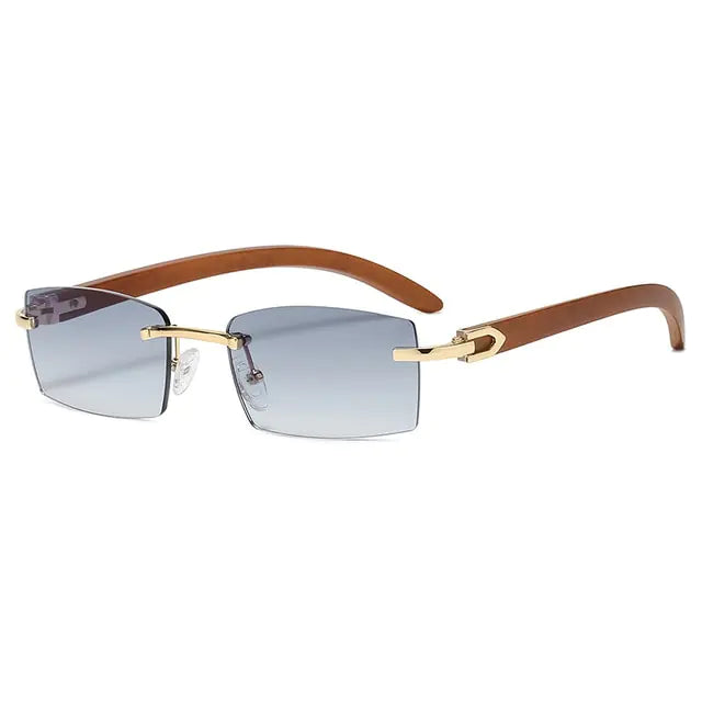 Rectangle Rimless Sunglasses