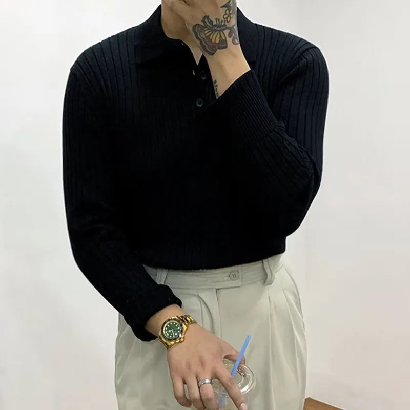 Knit Collared Shirt