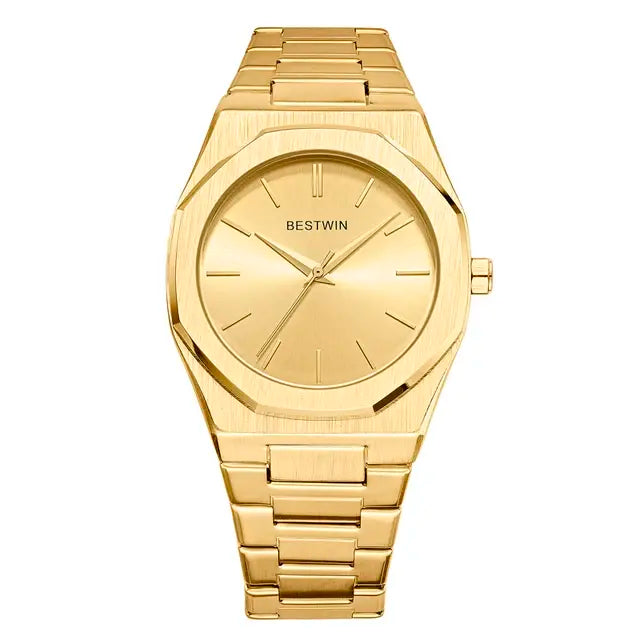 Octagon Stainless Steel Watch