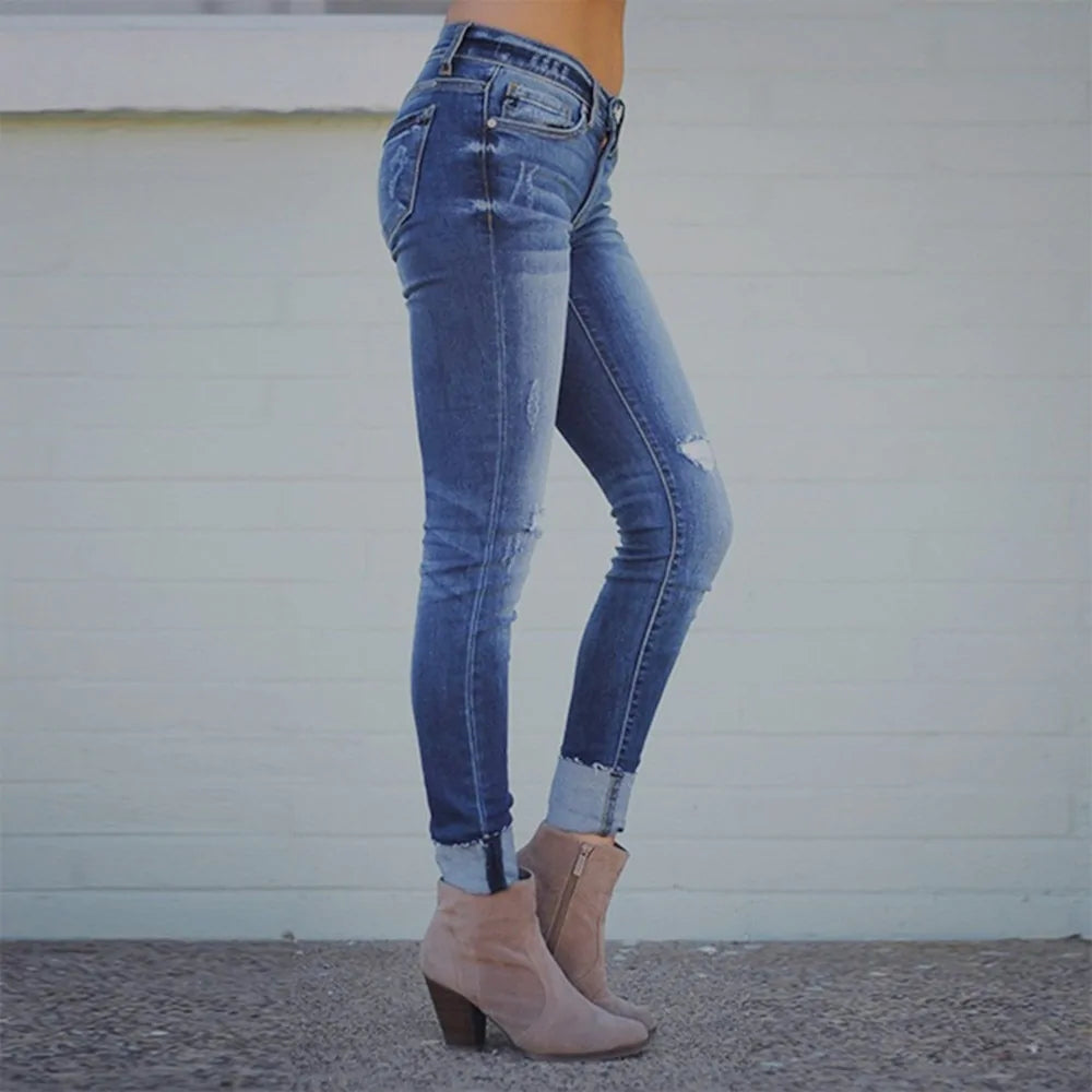 Loose Cropped Jeans