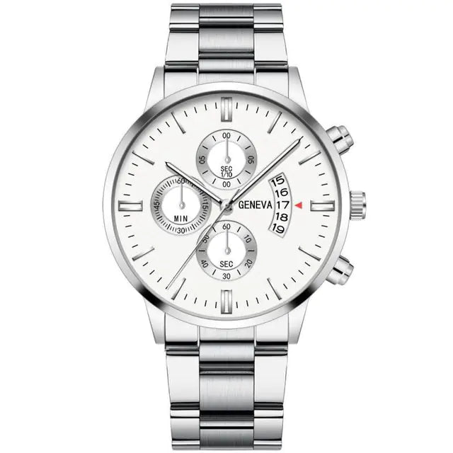 Geneva/McyKcy Stainless Steel Watches