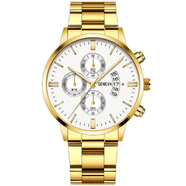 Geneva/McyKcy Stainless Steel Watches