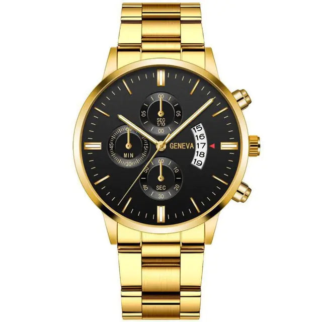 Geneva/McyKcy Stainless Steel Watches