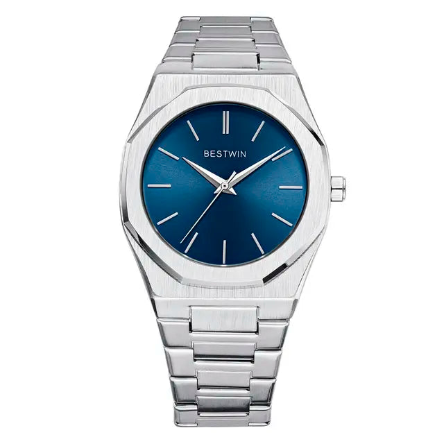 Octagon Stainless Steel Watch