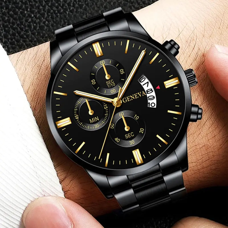 Geneva/McyKcy Stainless Steel Watches