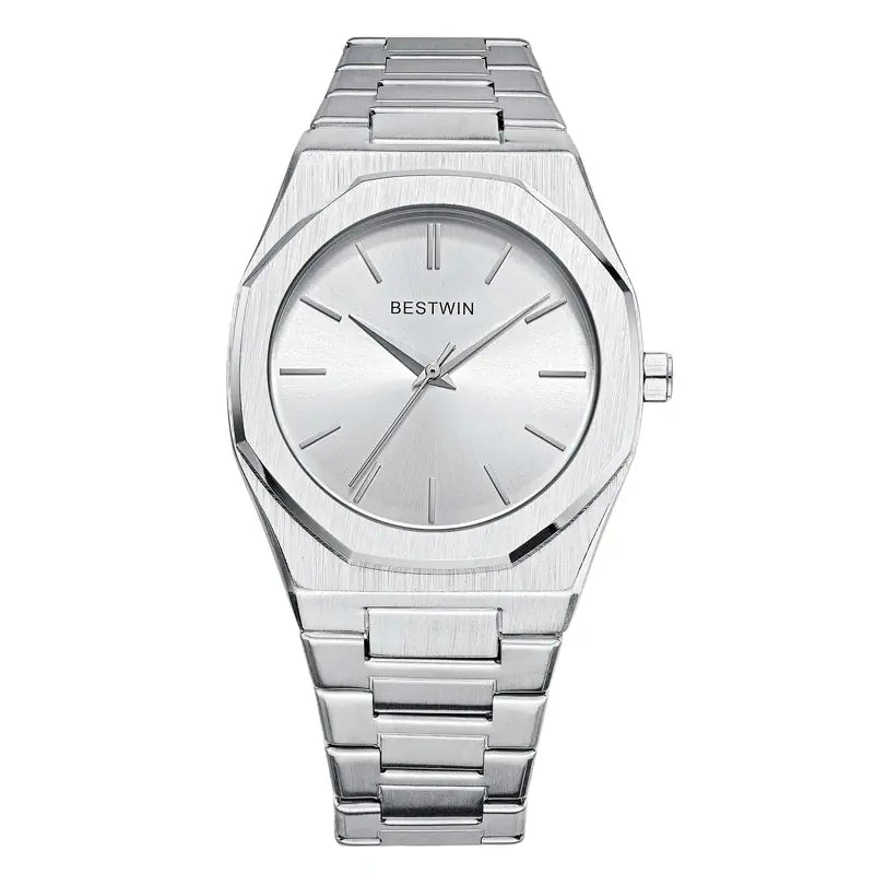 Octagon Stainless Steel Watch