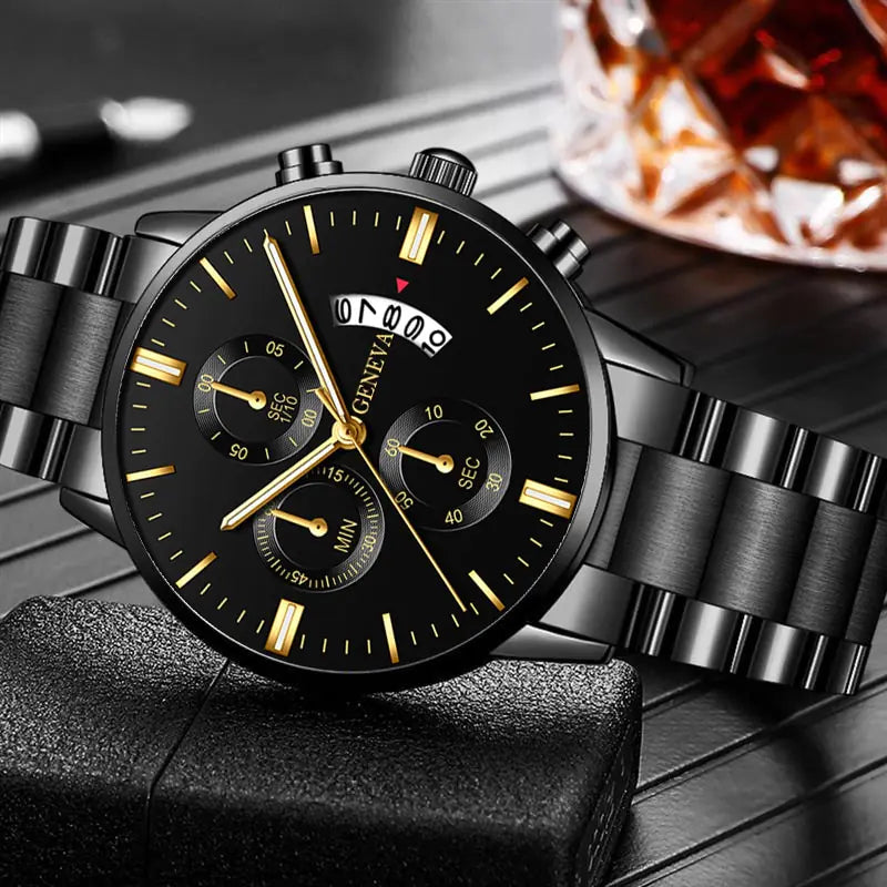 Geneva/McyKcy Stainless Steel Watches